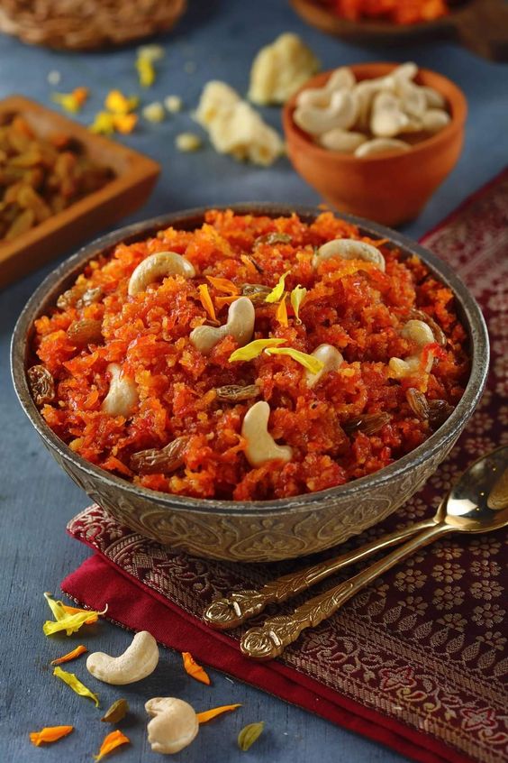 photo of indian sweet carrot halwa